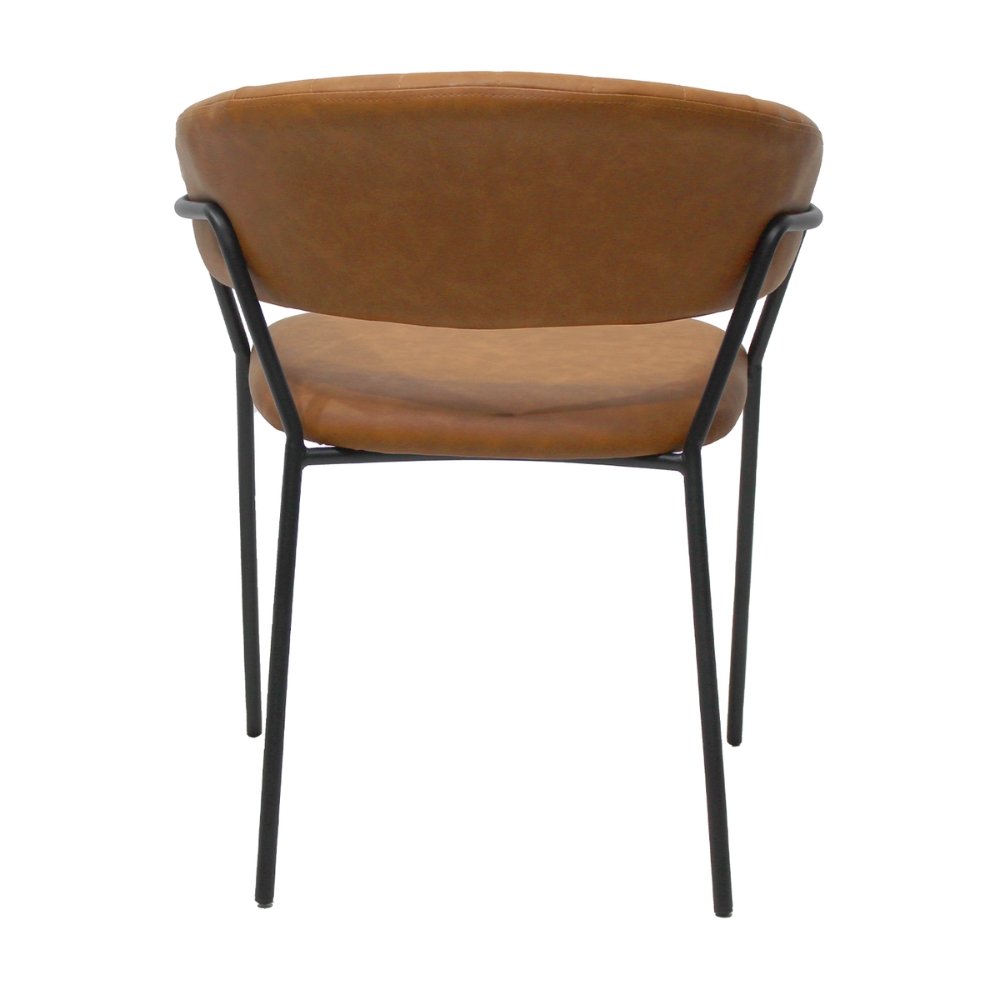 SILLA KINGSTRONG CACERES SILL0903738 | Silla Comercial para Hotel | Tapizado Vinipiel | Base Metal | Interior Cafetería Restaurante Bar Hostelería