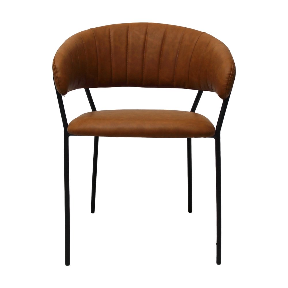 SILLA KINGSTRONG CACERES SILL0903738 | Silla Comercial para Hotel | Tapizado Vinipiel | Base Metal | Interior Cafetería Restaurante Bar Hostelería