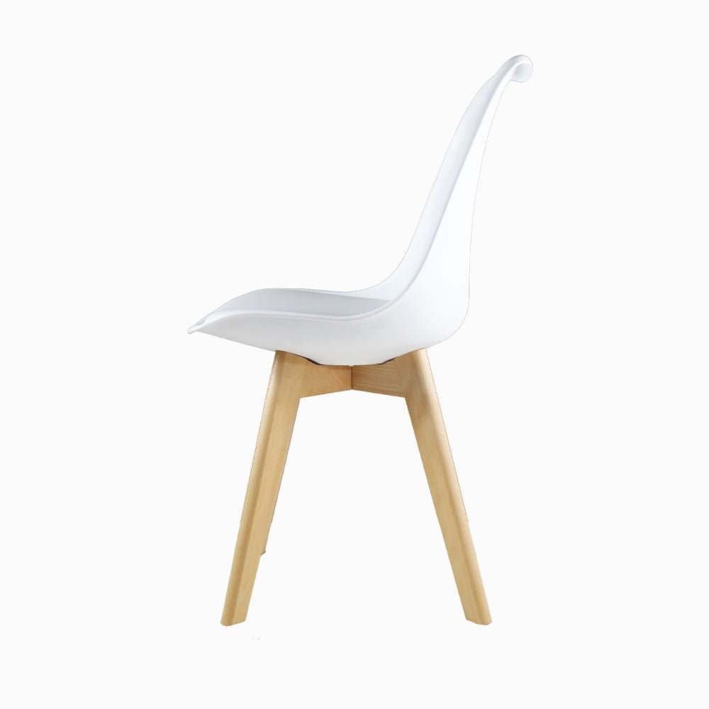 SILLA KINGSTRONG FRANKFURT SILL0670538 | Silla Comercial para Restaurante | Base 4 Puntas | Madera Solida Cruzada | Polipropileno | Acojinado | Interior