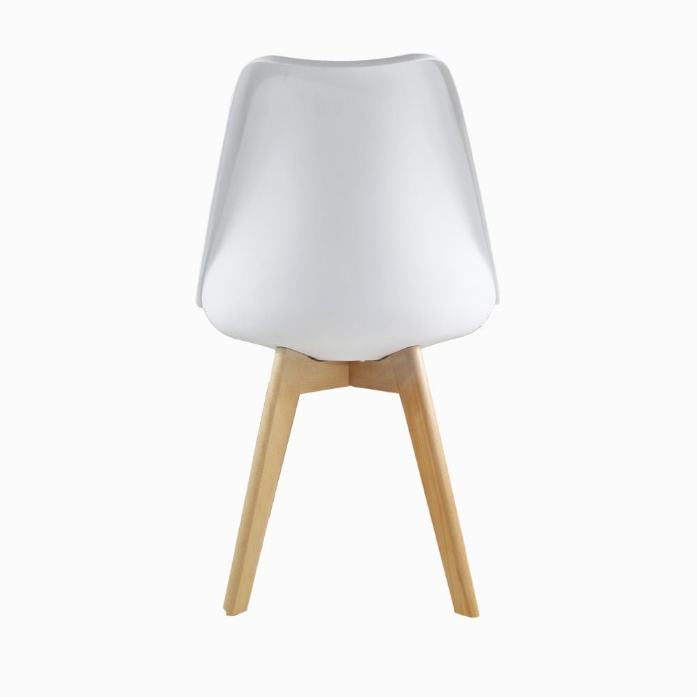 SILLA KINGSTRONG FRANKFURT SILL0670538 | Silla Comercial para Restaurante | Base 4 Puntas | Madera Solida Cruzada | Polipropileno | Acojinado | Interior