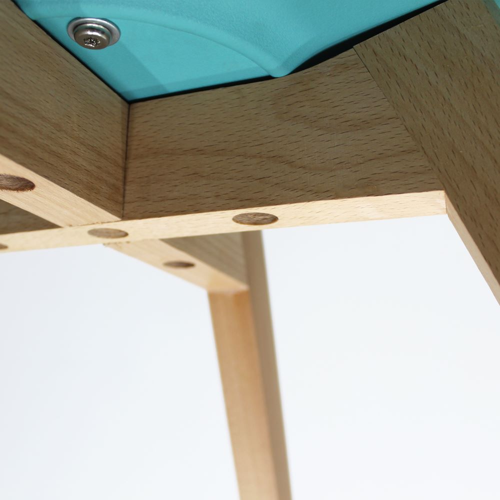 SILLA KINGSTRONG FRANKFURT SILL0670538 | Silla Comercial para Restaurante | Base 4 Puntas | Madera Solida Cruzada | Polipropileno | Acojinado | Interior