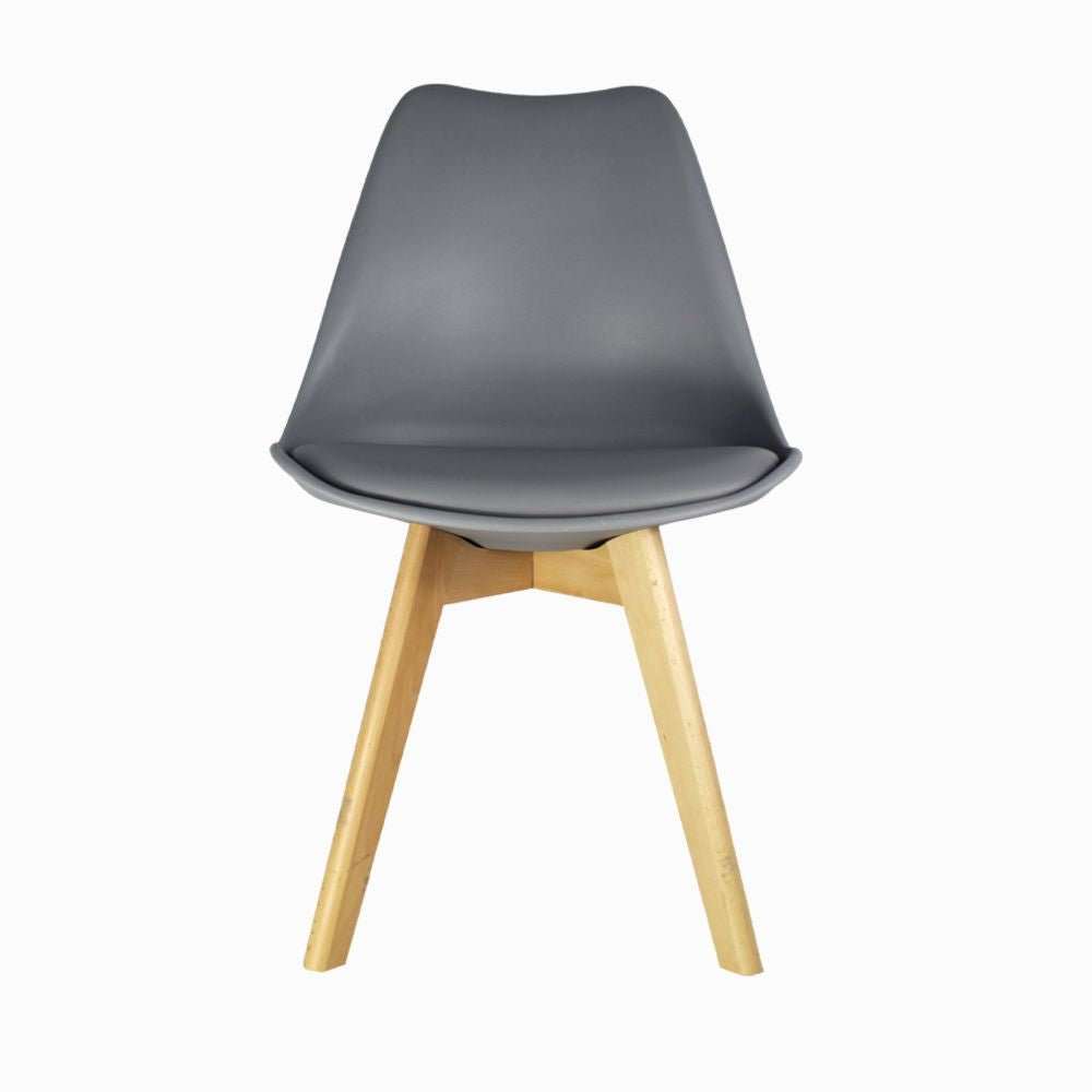 SILLA KINGSTRONG FRANKFURT SILL0670538 | Silla Comercial para Restaurante | Base 4 Puntas | Madera Solida Cruzada | Polipropileno | Acojinado | Interior