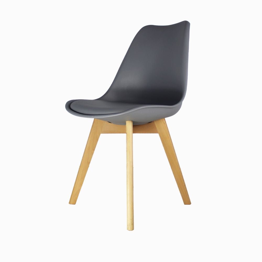 SILLA KINGSTRONG FRANKFURT SILL0670538 | Silla Comercial para Restaurante | Base 4 Puntas | Madera Solida Cruzada | Polipropileno | Acojinado | Interior Cafetería Bar Zona de Alimentos Barra Bistro