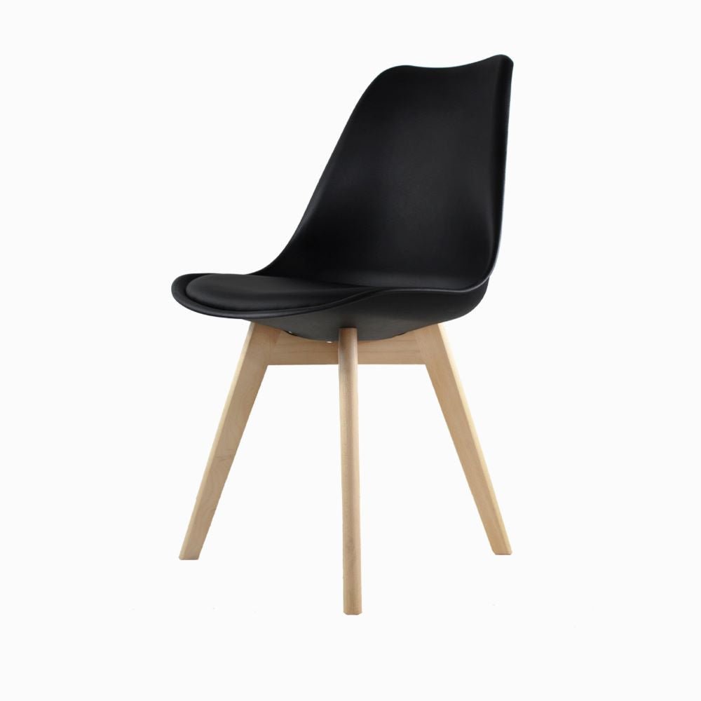 SILLA KINGSTRONG FRANKFURT SILL0670538 | Silla Comercial para Restaurante | Base 4 Puntas | Madera Solida Cruzada | Polipropileno | Acojinado | Interior Cafetería Bar Zona de Alimentos Barra Bistro