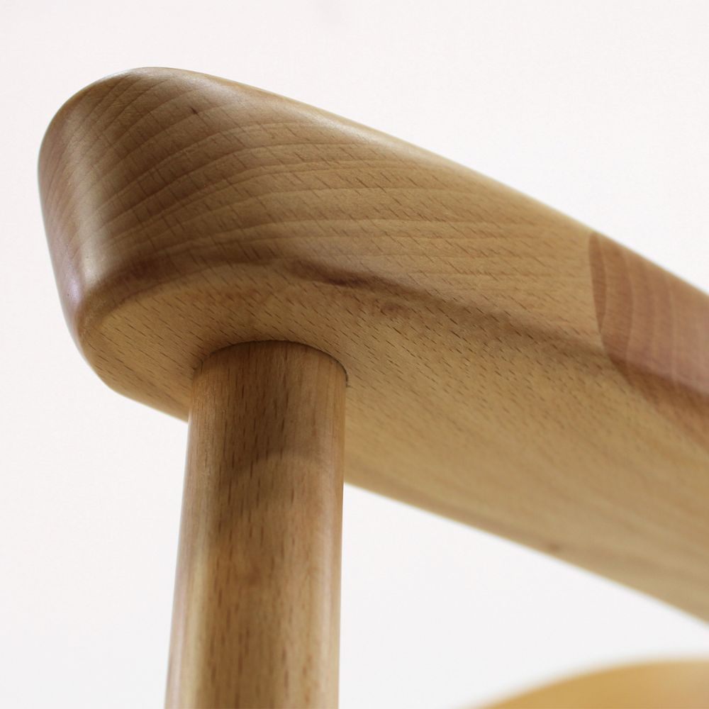 SILLA KINGSTRONG GUIZA MOB-313A SILL0903559 | Silla Ocasional Decorativa Descanso Modernidad | Base 4 Puntas Estilo Escandinavo | Asiento Trenzado | Madera | Interior