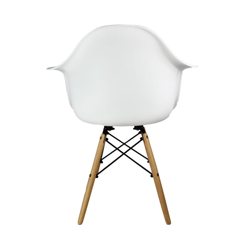 SILLA KINGSTRONG JM-1619 ESTOCOLMO SILL0360326 | Silla Comercial para Cafetería | Base 4 Puntas Madera | Varilla Cruzada | Polipropileno | Interior Sala Vestíbulo Decorar Espacios Pasillos Restaurante Bistro Zona de Alimentos 