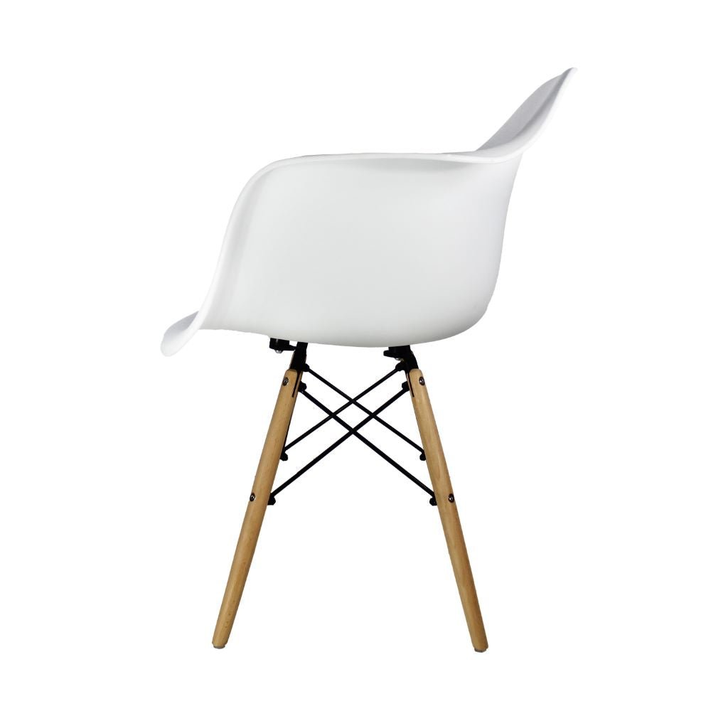 SILLA KINGSTRONG JM-1619 ESTOCOLMO SILL0360326 | Silla Comercial para Cafetería | Base 4 Puntas Madera | Varilla Cruzada | Polipropileno | Interior Sala Vestíbulo Decorar Espacios Pasillos Restaurante Bistro Zona de Alimentos 