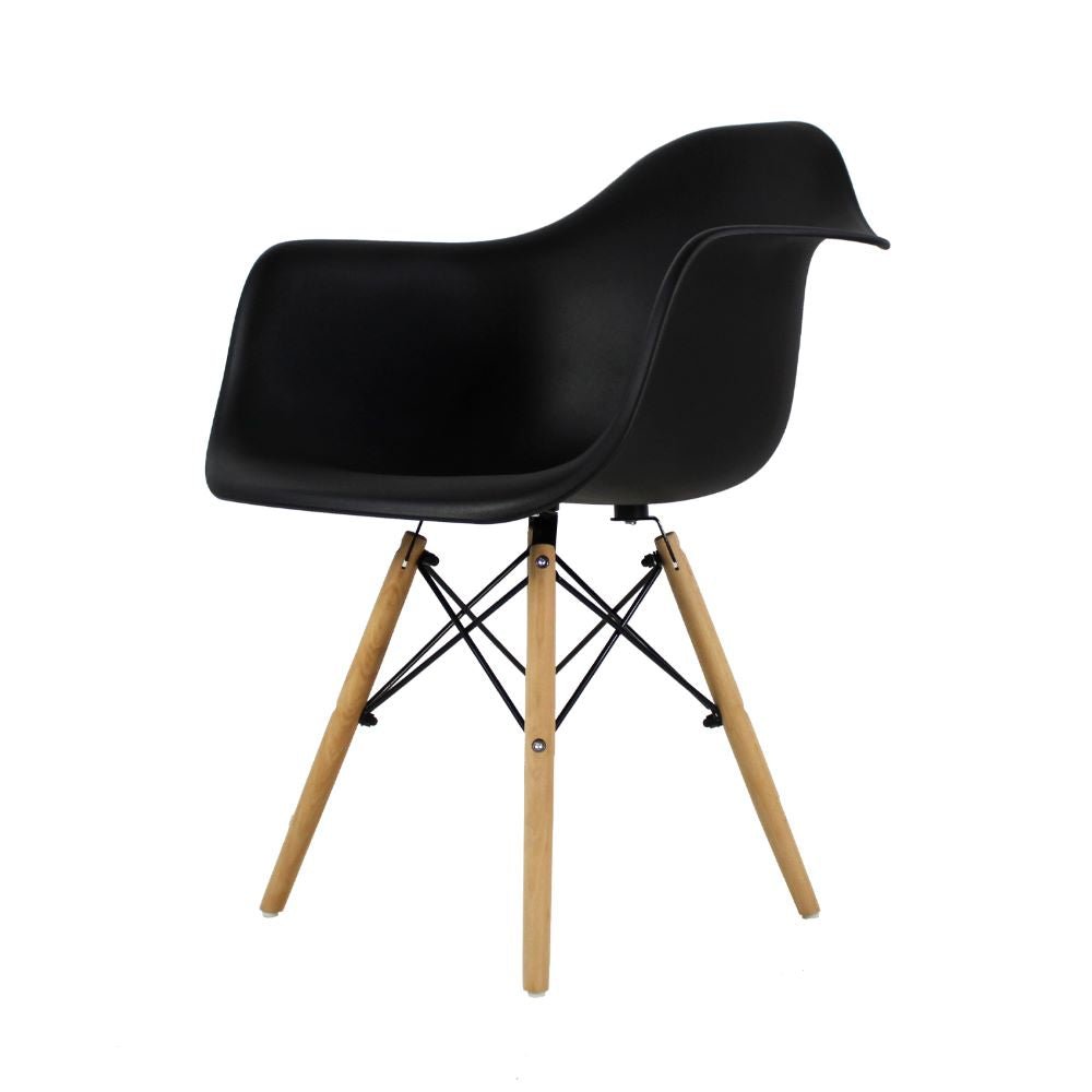 SILLA KINGSTRONG JM-1619 ESTOCOLMO SILL0360326 | Silla Comercial para Cafetería | Base 4 Puntas Madera | Varilla Cruzada | Polipropileno | Interior Sala Vestíbulo Decorar Espacios Pasillos Restaurante Bistro Zona de Alimentos 