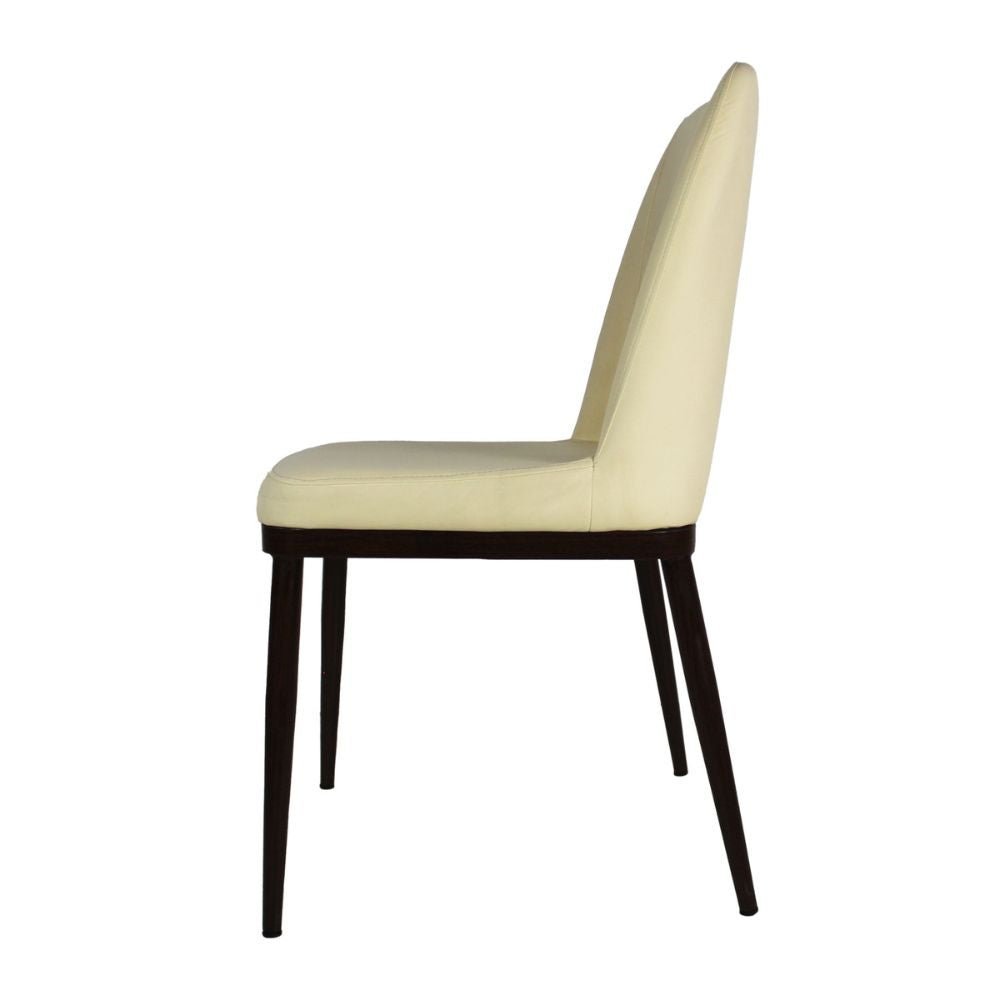 SILLA KINGSTRONG MOB-117A BARI SILL2242346 | Silla Ocasional Comercial Decorativa | Base 4 Puntas de Madera | Acabado en Vinil | Interior