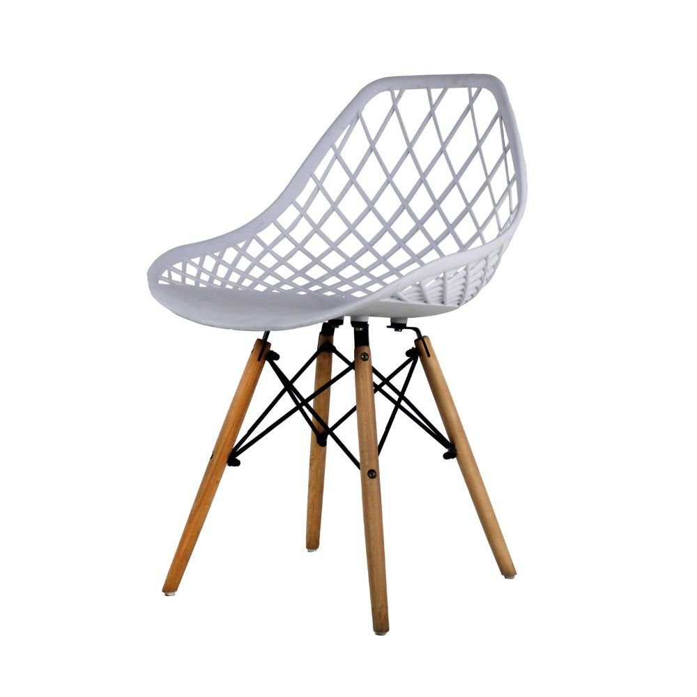 SILLA KINGSTRONG OSLO VENTO SILL0363037 | Silla Comercial para Cafetería | Base 4 Puntas Madera | Polipropileno | Interior Bar Hotel Hostelería Restaurante Zona de Alimentos