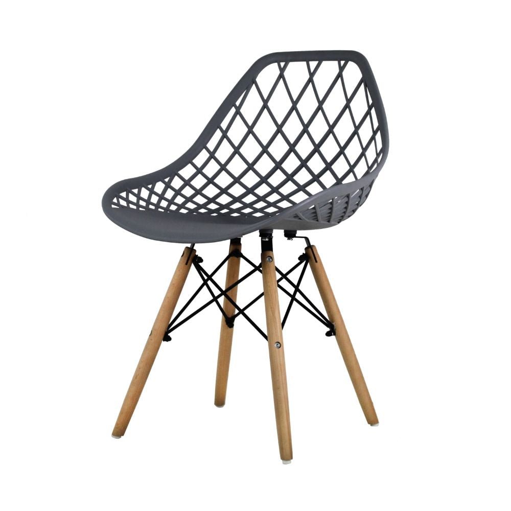 SILLA KINGSTRONG OSLO VENTO SILL0363037 | Silla Comercial para Cafetería | Base 4 Puntas Madera | Polipropileno | Interior Bar Hotel Hostelería Restaurante Zona de Alimentos