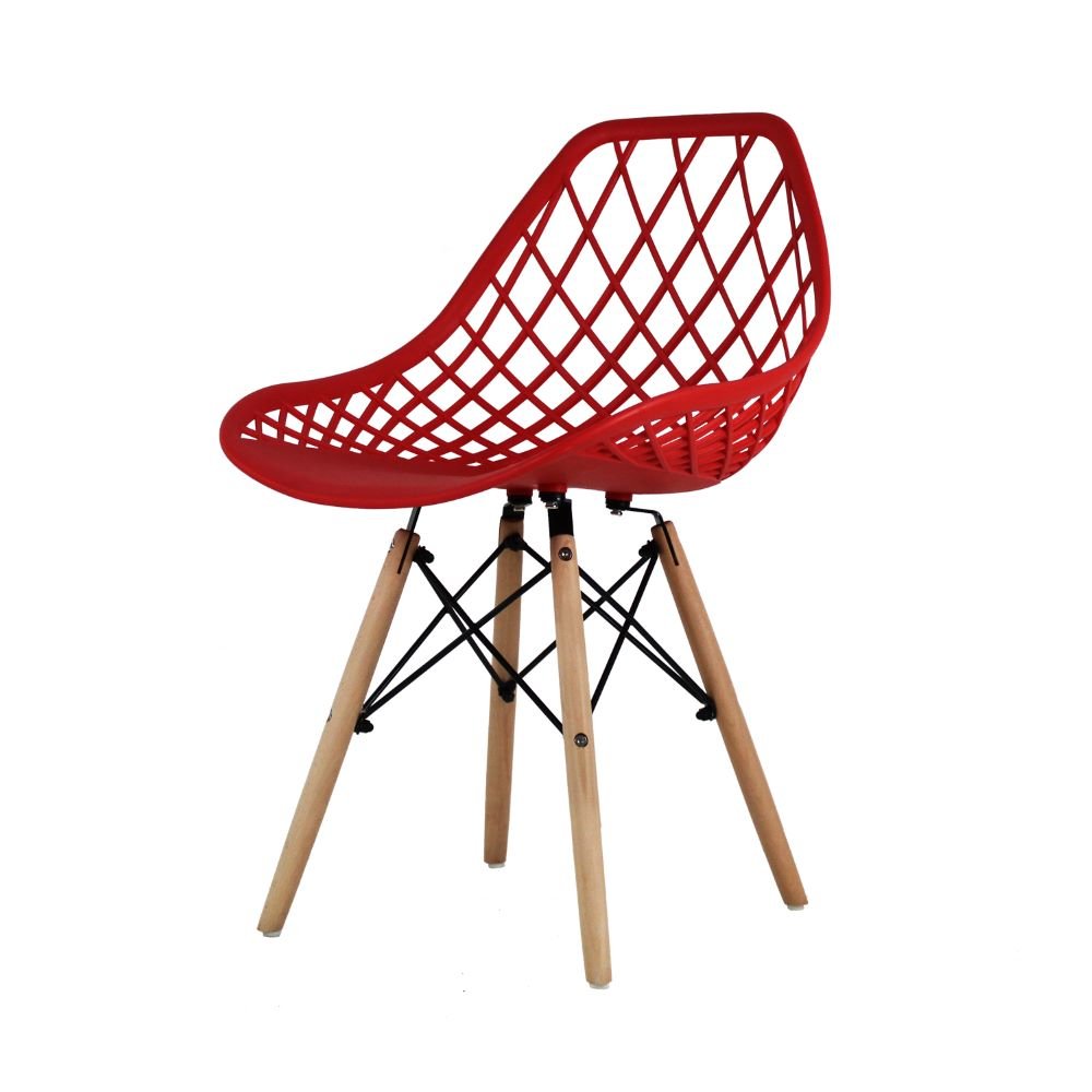 SILLA KINGSTRONG OSLO VENTO SILL0363037 | Silla Comercial para Cafetería | Base 4 Puntas Madera | Polipropileno | Interior Bar Hotel Hostelería Restaurante Zona de Alimentos