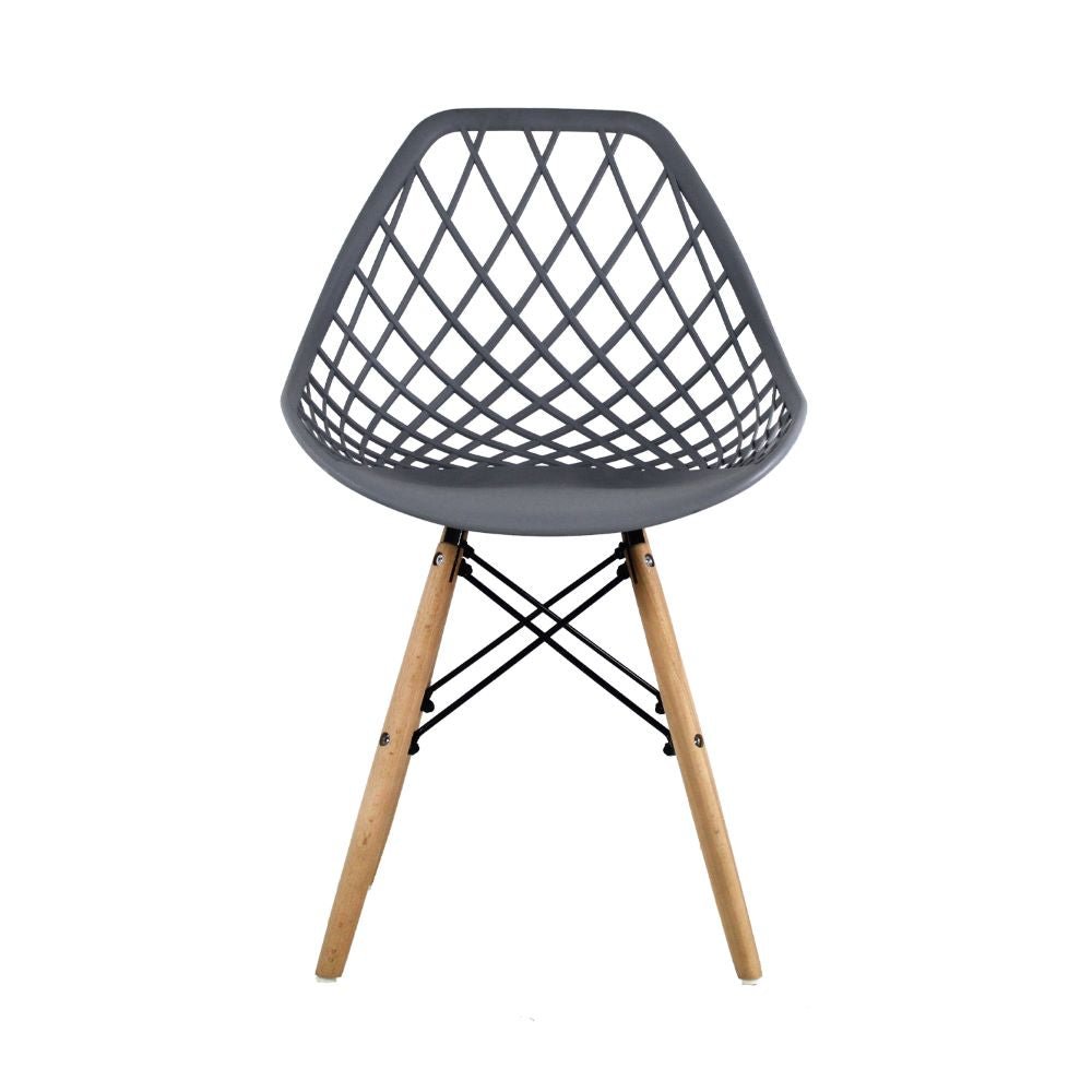 SILLA KINGSTRONG OSLO VENTO SILL0363037 | Silla Comercial para Cafetería | Base 4 Puntas Madera | Polipropileno | Interior Bar Hotel Hostelería Restaurante Zona de Alimentos