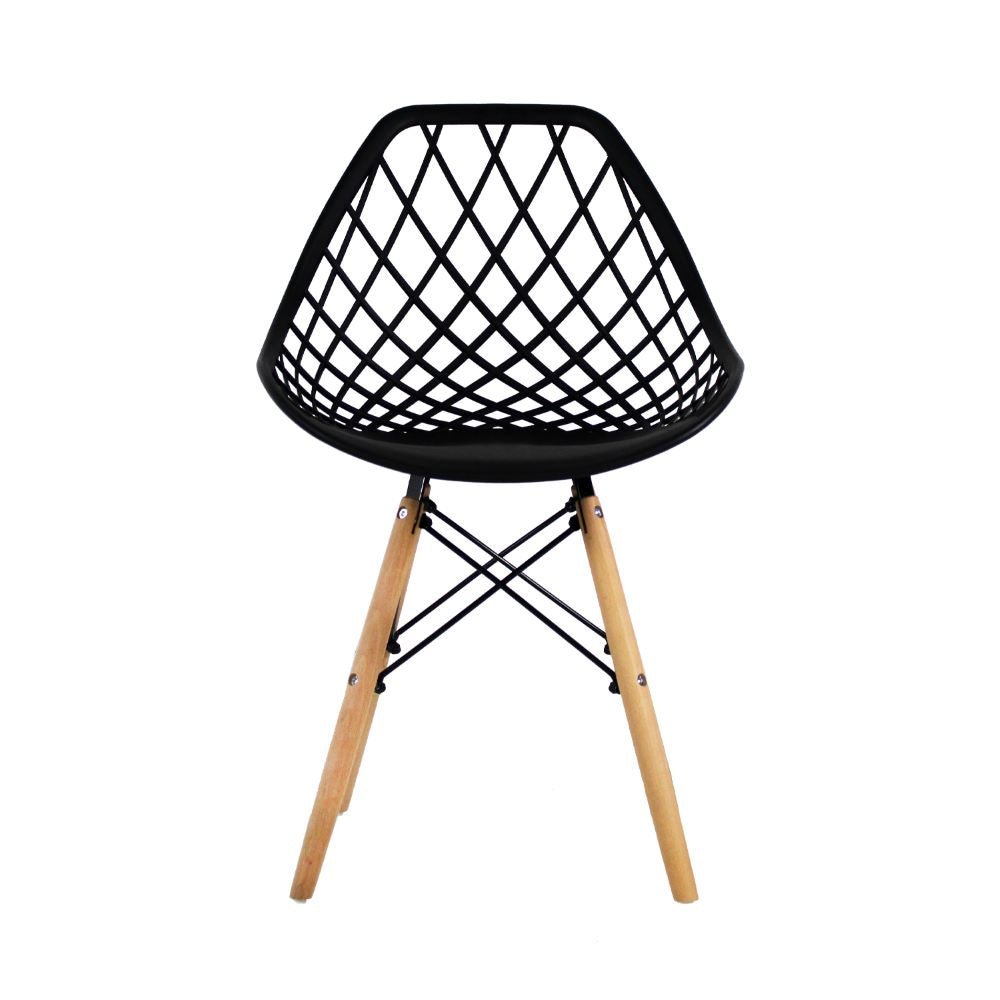 SILLA KINGSTRONG OSLO VENTO SILL0363037 | Silla Comercial para Cafetería | Base 4 Puntas Madera | Polipropileno | Interior Bar Hotel Hostelería Restaurante Zona de Alimentos