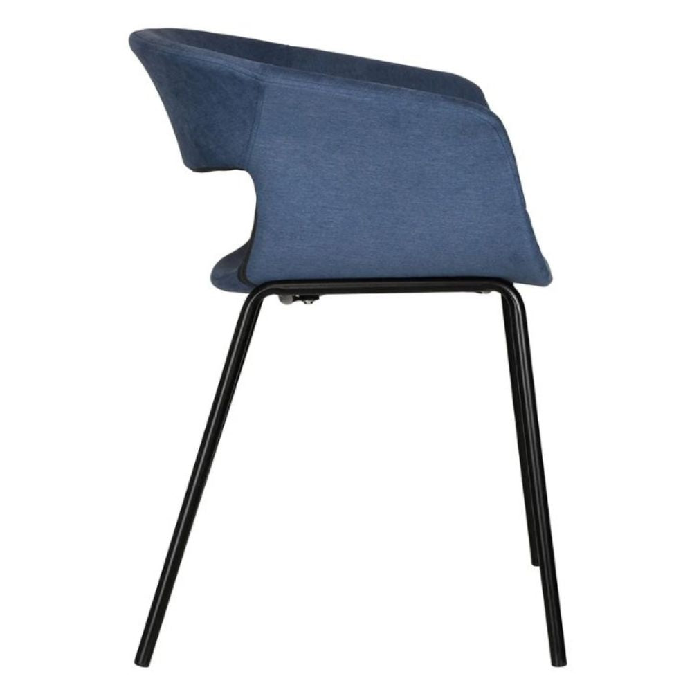 SILLA KINGSTRONG SILLA DE MINSK 835 | Silla para Restaurante Cafetería | Tapizado Tela | 4 Puntas | Interior