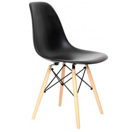 SILLA NOGAL BEAT BERLIN SIN BRAZO | Silla Ocasional Vestibulo | Base 4 Puntas | Interior