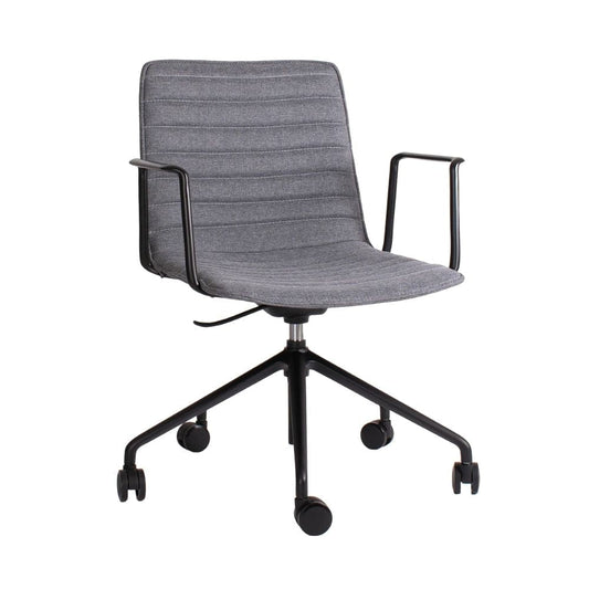 SILLA OFFIHO BLACK ENEAS OHE-143negro | Silla Operativa | Estrella pentagonal de 5 puntas | Respaldo Bajo | Tapizado | Interior| Oficina Despacho