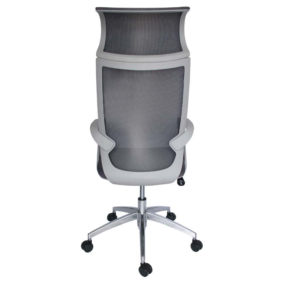 SILLA OFFIHO EQUA OHE-185gris | Silla Ejecutiva Diseño Ergonómico Directiva Oficina Principal | Altura Ajustable | Respaldo Alto Gris | Varios Colores Asiento | Tapizable | Interior 67