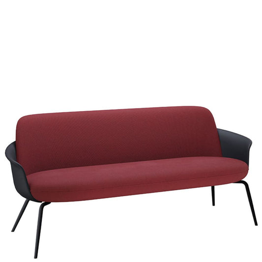 SILLON BRATTI NEXUS 3 PLAZAS | Sillon Ocasional Decorativo | Poliuretano Inyectado | Varios Colores | Base Metálica Negra | Interior Sillon Sofa Sillon Reclinable Poltrona Divan Asiento Tapizado Estancia Sala Casa Hogar Sala Espera Oficina Sala de Estar