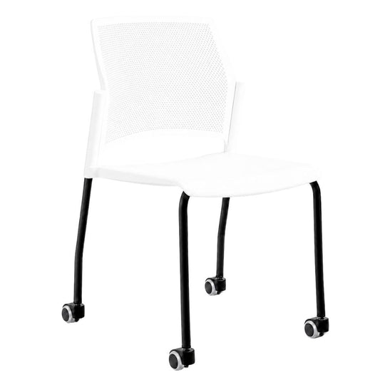 Silla de Oficina Labenze Replay 106-0600R | Respaldo multiperforado apilable | Nogal Beat · silla de visita, silla de espera.