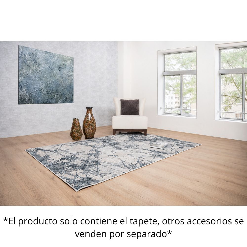 Tapete Decorativo para Recepción - NOGAL BEAT BELMA U6026 - Plata Negro - Rectangular Varias Medidas