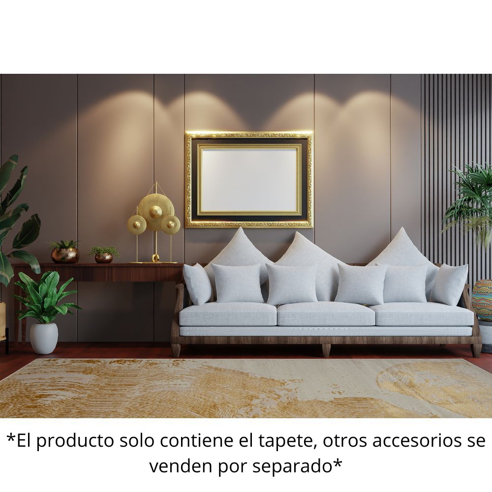 Tapete Decorativo para Recepción - NOGAL BEAT ELIF U6034 - Oro Taupe - Rectangular Varias Medidas