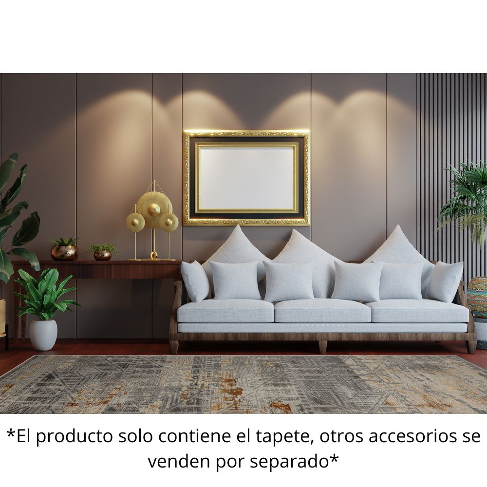 Tapete Decorativo para Recibidor - NOGAL BEAT ELIF U6035 - Oro Taupe - Rectangular Varias Medidas