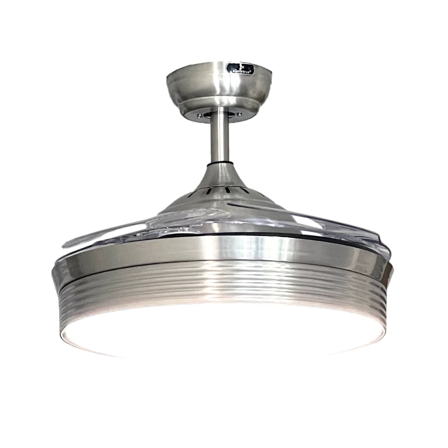 Ventilador Decorativo de Techo para Sala de Juntas - MASTERFAN ROMA - Satinado - 4 Aspas Desplegables Áreas Medianas Ventiladores de Techo Ventiladores de Pie Ventiladores de Pared Ventiladores Decorativos Diseño de Interiores Estilo Funcionalidad Espacio Acogedor Oficina Sala Terraza Asesoramiento Diseño de Interiores Tienda Online Compra Online Atención al Cliente Soporte Servicio Postventa Restaurante Bar Ventilador Comercial Hotel Hostelería