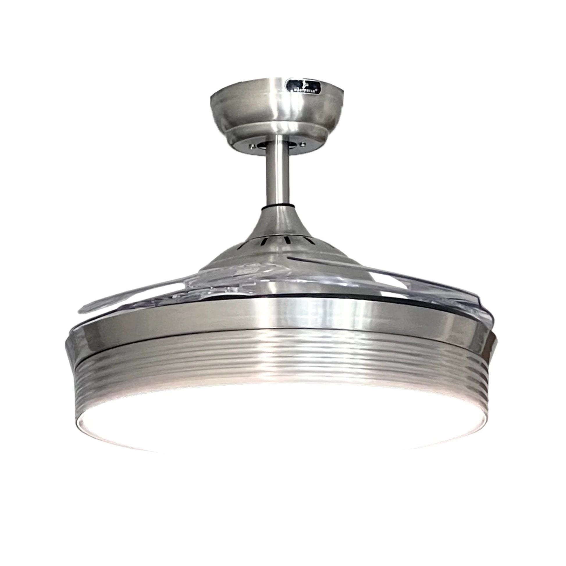 Ventilador Decorativo de Techo para Sala de Juntas - MASTERFAN ROMA - Satinado - 4 Aspas Desplegables Áreas Medianas Ventiladores de Techo Ventiladores de Pie Ventiladores de Pared Ventiladores Decorativos Diseño de Interiores Estilo Funcionalidad Espacio Acogedor Oficina Sala Terraza Asesoramiento Diseño de Interiores Tienda Online Compra Online Atención al Cliente Soporte Servicio Postventa Restaurante Bar Ventilador Comercial Hotel Hostelería