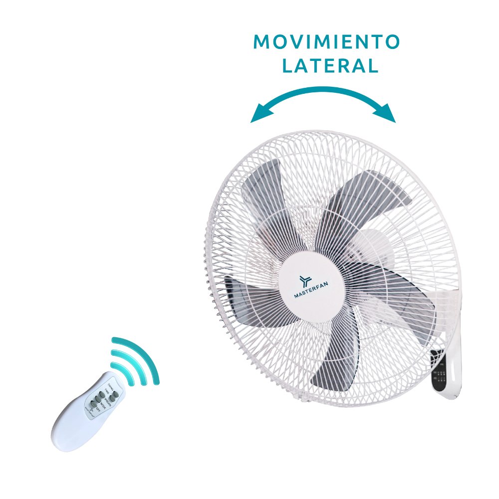 Ventilador Industrial de Pared para Bodegas - MASTERFAN MURO 18" - Blanco - 5 Aspas Áreas Medianas Ventiladores Industriales Circulación de Aire Ventilación Industrial Sistemas de Ventilación Ruido de Ventiladores Aire Fresco Ventilación Industrial Ventilación Comercial Ventiladores de Techo Ventiladores de Pie Ventiladores de Conducto Calidad del Aire Interior Naves Industriales y Fábricas Almacenes y Centros de Distribución Talleres y Fábricas de Procesamiento Centros Comerciales y Grandes 