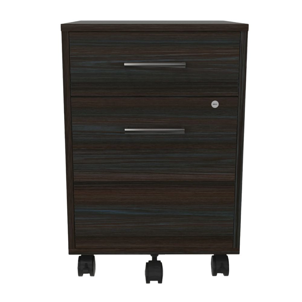 Archivero Móvil para Clínicas - URBAN OFIK 883 - 2 Cajones - en Melamina - 883 - OFIK - NOGAL BEAT - Archivero