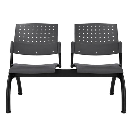 Banca Área de 2 Plazas - LABENZE ARETA - Varios Colores - Asiento Tubular de Acero Pintado o Cromado - 108-02002 - Labenze - NOGAL BEAT - Banca de Visita