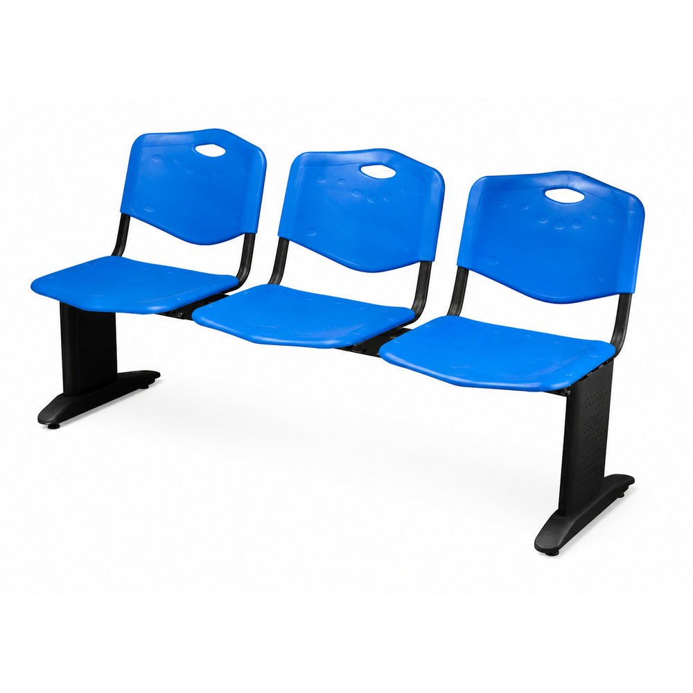 Banca de Visita Tandem para Sala de Espera - GEBESA COMFORT - Varios Colores - 3 Plazas - GDC203P3PS35 - GEBESA - NOGAL BEAT - Banca de Visita