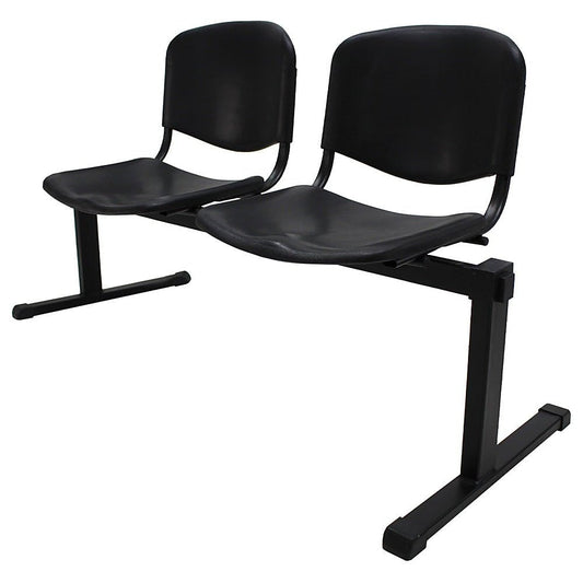 Banca para Sala de Espera - KINGSTRONG ISO NOVA BANC0420045 - 2 Plazas - Varios Colores - Estructura Metálica - BANC0420045 - Mundo In - NOGAL BEAT - Banca de Visita