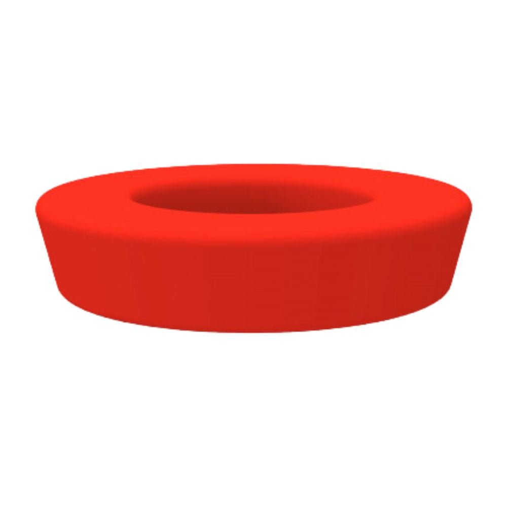 BANCADA RESOL HOOP RING | Bancada Circular para Sala de Espera Moderna Terraza | 40 cm | Polietileno Rotomoldeado | Protección UV | Interior + Exterior - 41553 POLIET.1X.RJ - Resol - NOGAL BEAT - Banca