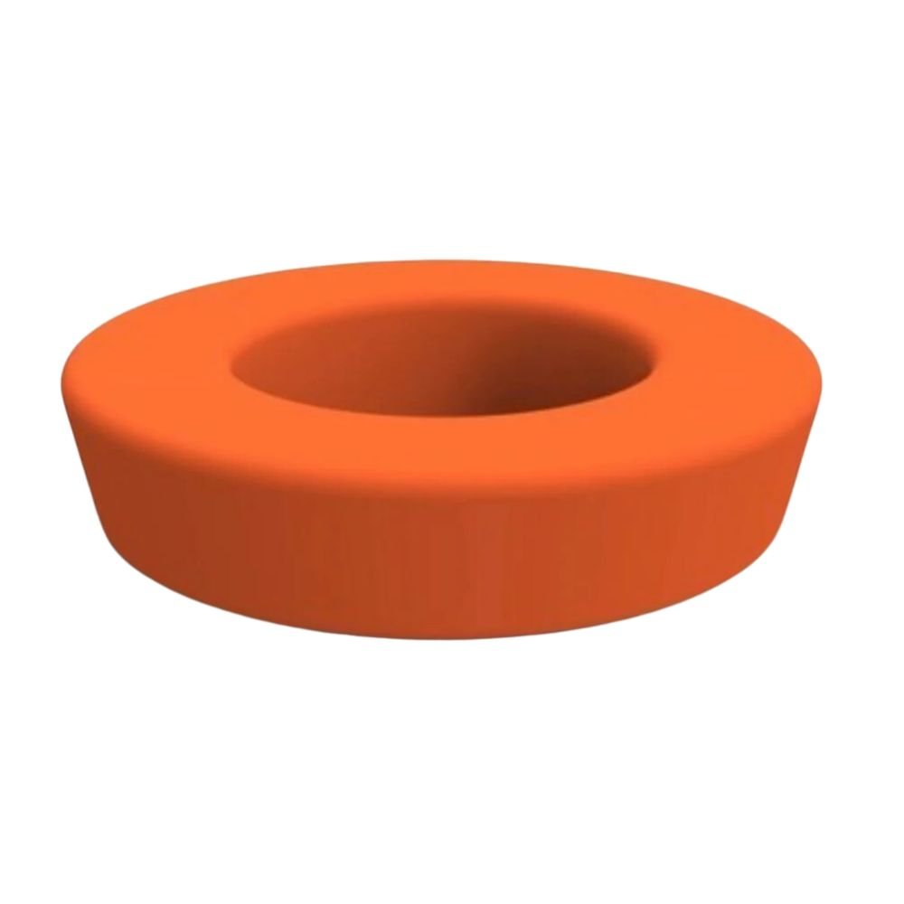 BANCADA RESOL HOOP RING | Bancada Circular para Sala de Espera Moderna Terraza | 40 cm | Polietileno Rotomoldeado | Protección UV | Interior + Exterior - 41553 POLIET.1X.NJ - Resol - NOGAL BEAT - Banca