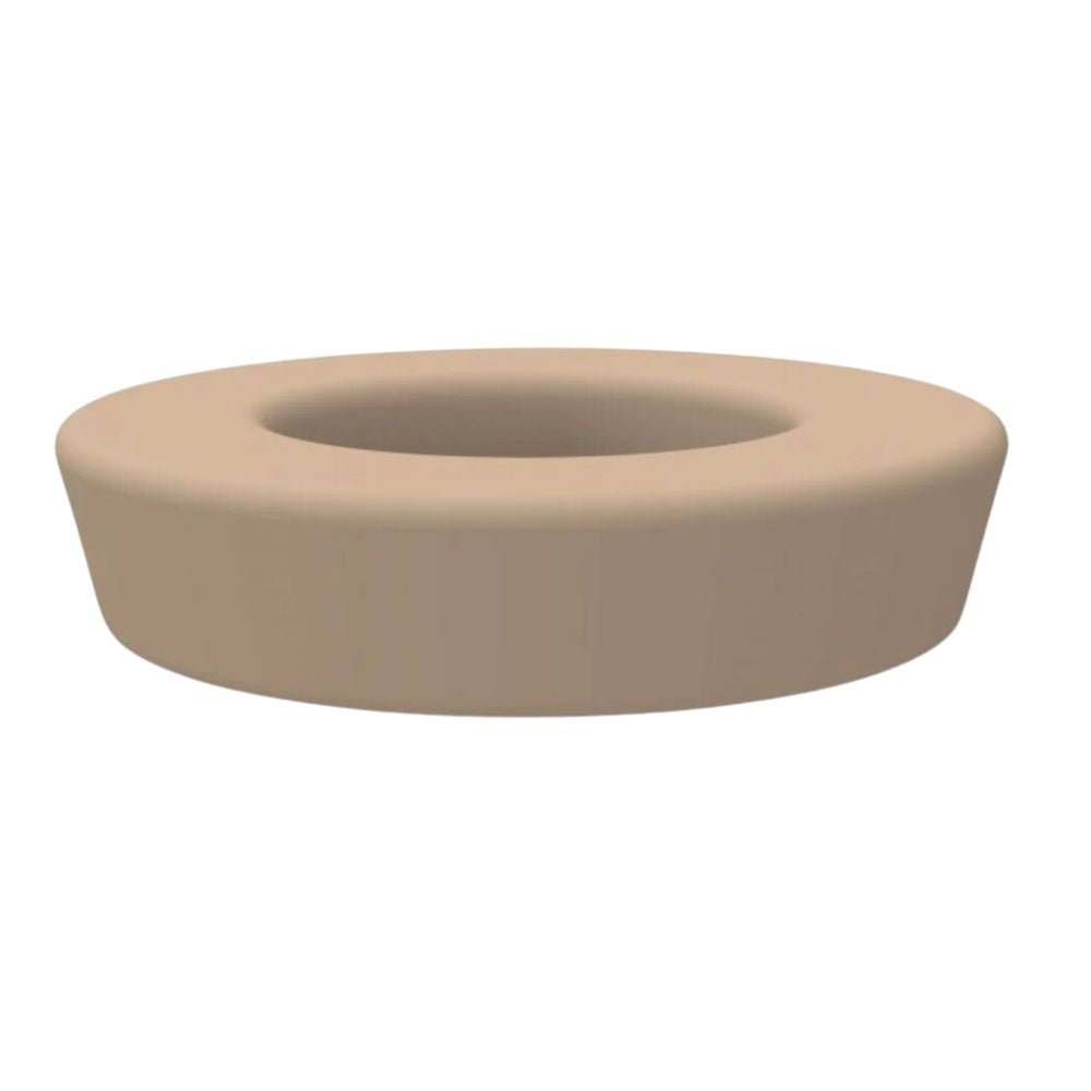 BANCADA RESOL HOOP RING | Bancada Circular para Sala de Espera Moderna Terraza | 40 cm | Polietileno Rotomoldeado | Protección UV | Interior + Exterior - 41553 POLIET.1X.AE - Resol - NOGAL BEAT - Banca