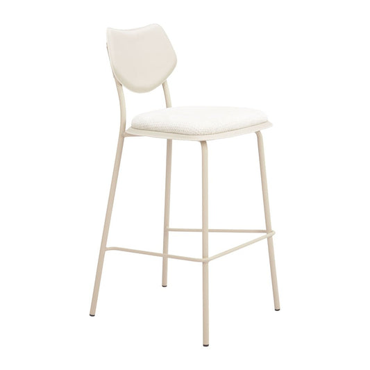 Banco Alto para Barra de Hotel - ZUO ZEAL - Varios Colores - Asiento y Respaldo Tapizados en Piel Sintética - 110866 - Zuo - NOGAL BEAT - Banco Comercial
