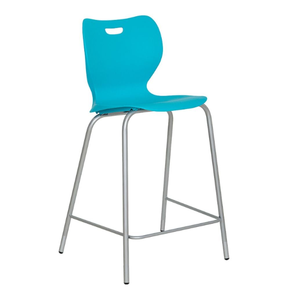 Banco Comercial Para Restaurante - ALBAR AR - 100 P - Varios Colores - Asiento y Respaldo En Polipropileno - AR - 100 P - 5 - ALBAR - NOGAL BEAT - Bancos