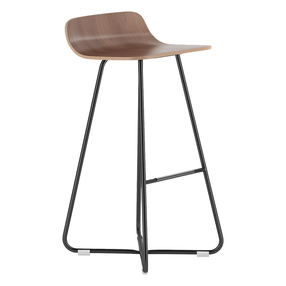 Banco de Bar Base "X" para Área Común - GEBESA GRC HARPER - Frente 41 cm - Estructura de Acero - GGRR310 - GEBESA - NOGAL BEAT - Banco Comercial