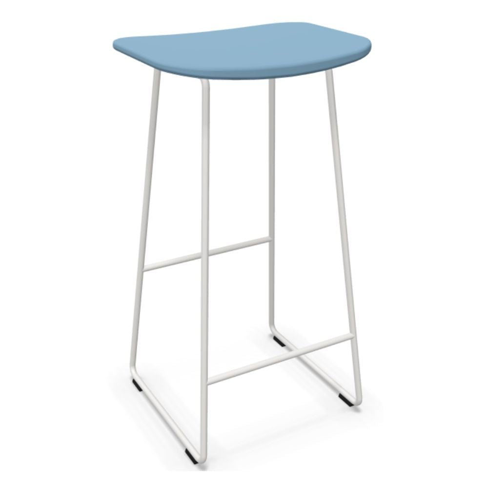 BANCO INFINITI KLEJN 113-5440I-P | Banco Ocasional para Cocina| Base Trineo | Varios Colores | Asiento Polipropileno | Interior Exterior - 113-5440I-PAP - Infiniti - NOGAL BEAT - Bancos