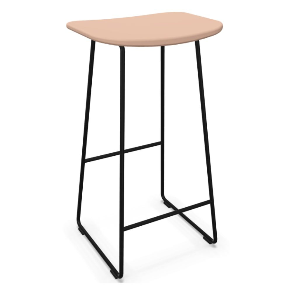 BANCO INFINITI KLEJN 113-5440I-P | Banco Ocasional para Cocina| Base Trineo | Varios Colores | Asiento Polipropileno | Interior Exterior - 113-5400I-PCP - Infiniti - NOGAL BEAT - Bancos