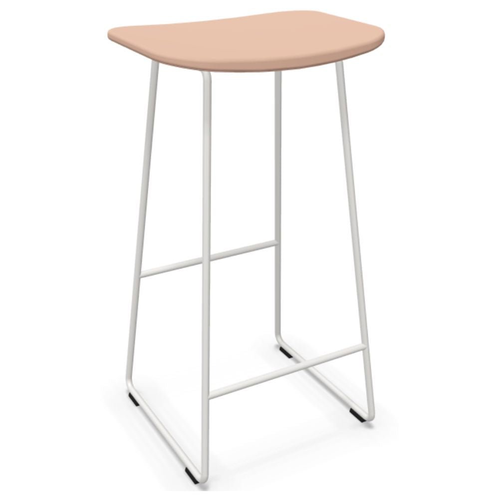 BANCO INFINITI KLEJN 113-5440I-P | Banco Ocasional para Cocina| Base Trineo | Varios Colores | Asiento Polipropileno | Interior Exterior - 113-5440I-PCP - Infiniti - NOGAL BEAT - Bancos