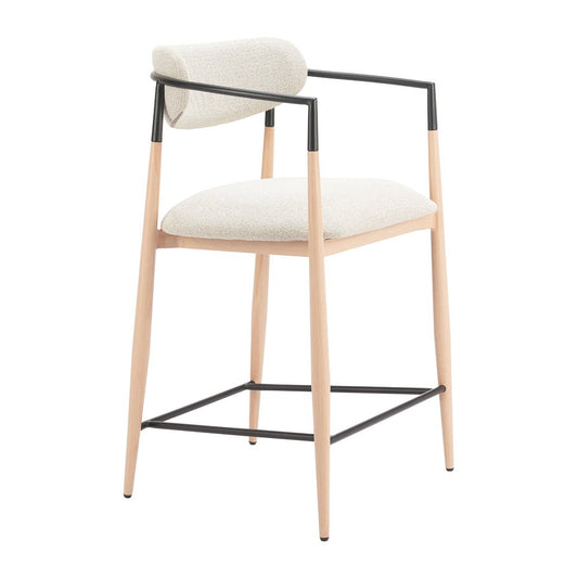 Banco Mostrador para Barra de Hotel - ZUO EQUINOX - Varios Colores - Asiento y Respaldo Tapizados en Tejido Texturizado - 110854 - Zuo - NOGAL BEAT - Banco Comercial