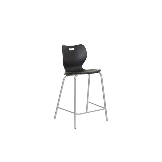 BANCO NOGAL BEAT AR - 100 P | Banco Bajo para Cafetería Restaurante | 67 cm | Estructura Tubular | Concha Polipropileno | Interior - AR - 100 P - ALBAR - NOGAL BEAT - Bancos