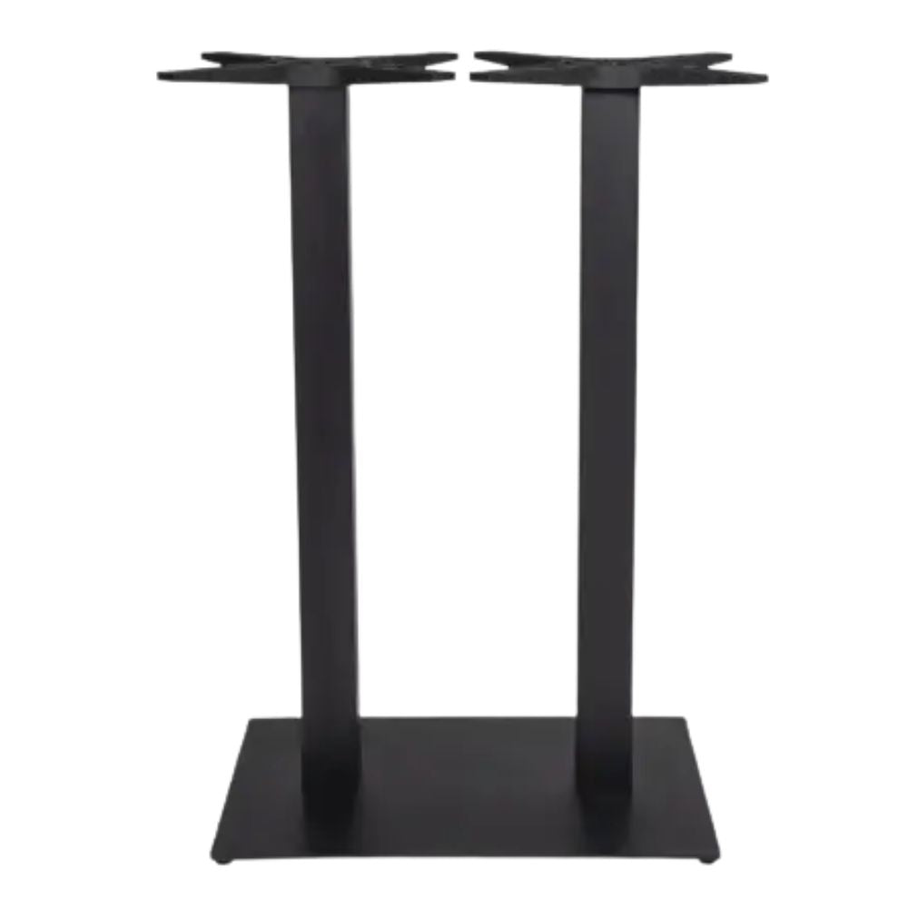 Base Comercial para Mesas 110 cm - RESOL TAPIES DOBLE ALTA - Varios Colores - Anti Giro y Estructura de Hierro Fundido - 59671 - Resol - NOGAL BEAT - Base