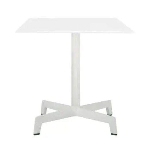 BASE Y CUBIERTA RESOL SPUTNIK 60 X 60 HPL | Pie de Mesa con Cubierta HPL para Restaurante | 71.5 cm | Aluminio Anodizado | Protección Rayos UV | Interior + Exterior - 03180 - Resol - NOGAL BEAT - mesa