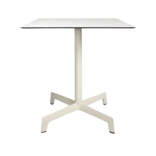 BASE Y CUBIERTA RESOL SPUTNIK 70 X 70 WE | Pie de Mesa con Cubierta WE para Restaurante | 71.5 cm | Aluminio Anodizado | Protección Rayos UV | Interior + Exterior - 02184 - Resol - NOGAL BEAT - mesa