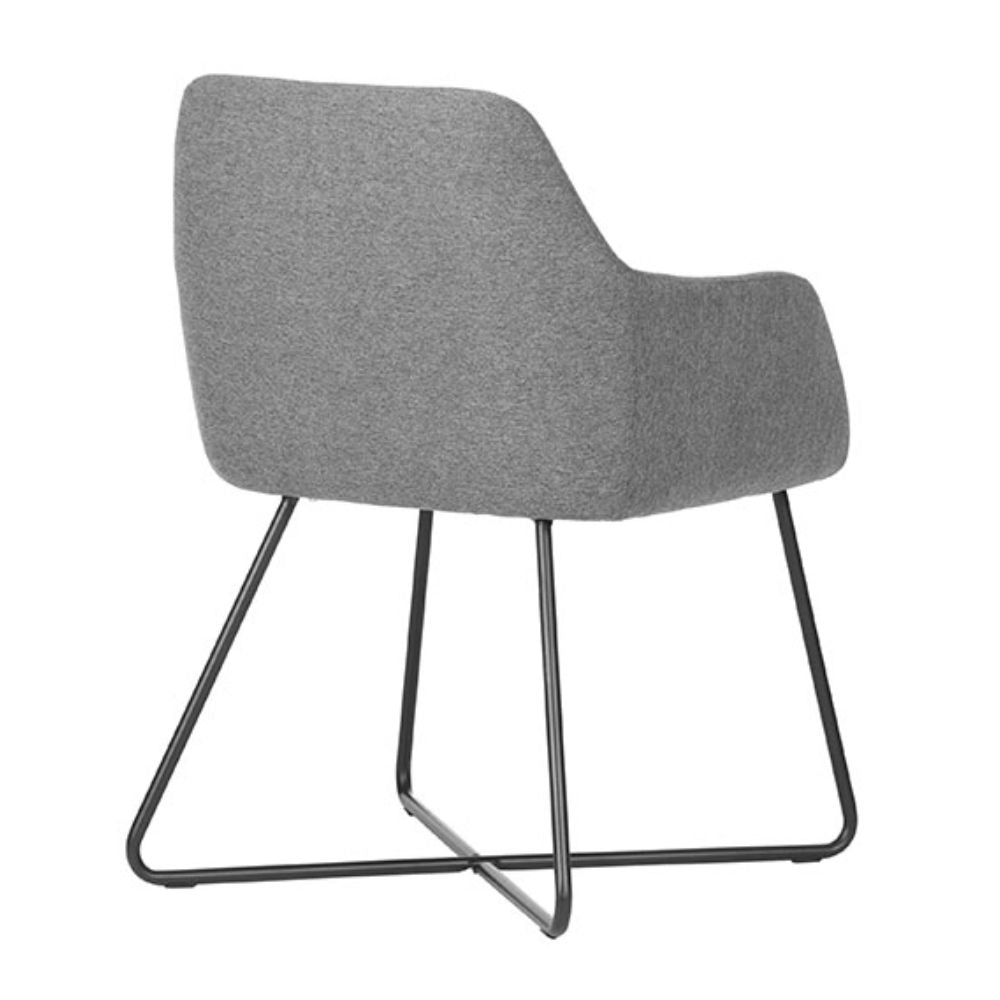 Bratti Silla City Cy04 Visita Poliuretano Inyectado Base Trineo Acero - CY04 - Bratti - NOGAL BEAT - Sillas