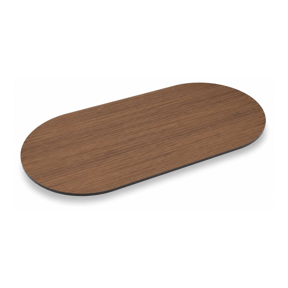 Cubierta Ovalada para Mesa de Juntas - GEBESA MESAS CONFIGURABLES - Frente 240 cm - Fondo 120 cm - Cubierta y Base de Aglomerado - GBJ941240CN - GEBESA - NOGAL BEAT - Cubierta para Mesa